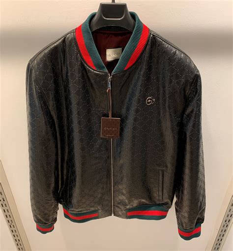 faux leather gucci|gucci leather jacket online.